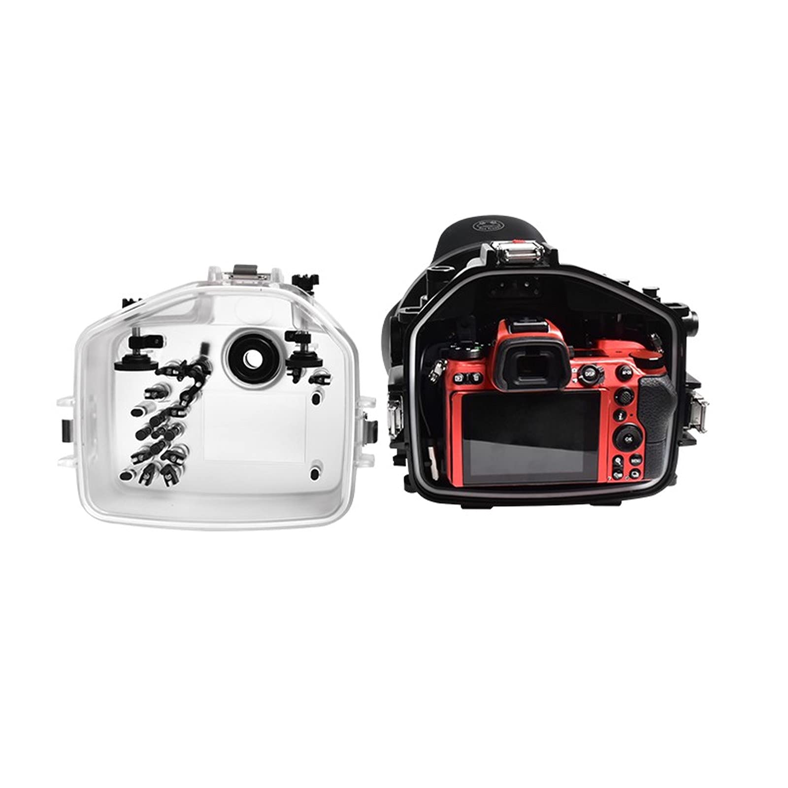 SeaFrogs Underwater Housing for Nikon Z7 Z6+ 6 Inch Dome Port Kit 40M/130ft Waterproof Case for Nikon Z6 Z7+ NIKKOR Z 24-70mm f/4, Z 28-75mm f/2.8