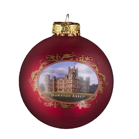 Downton Abbey Castle Glass Ball Ornament 80mm Amazon Co Uk