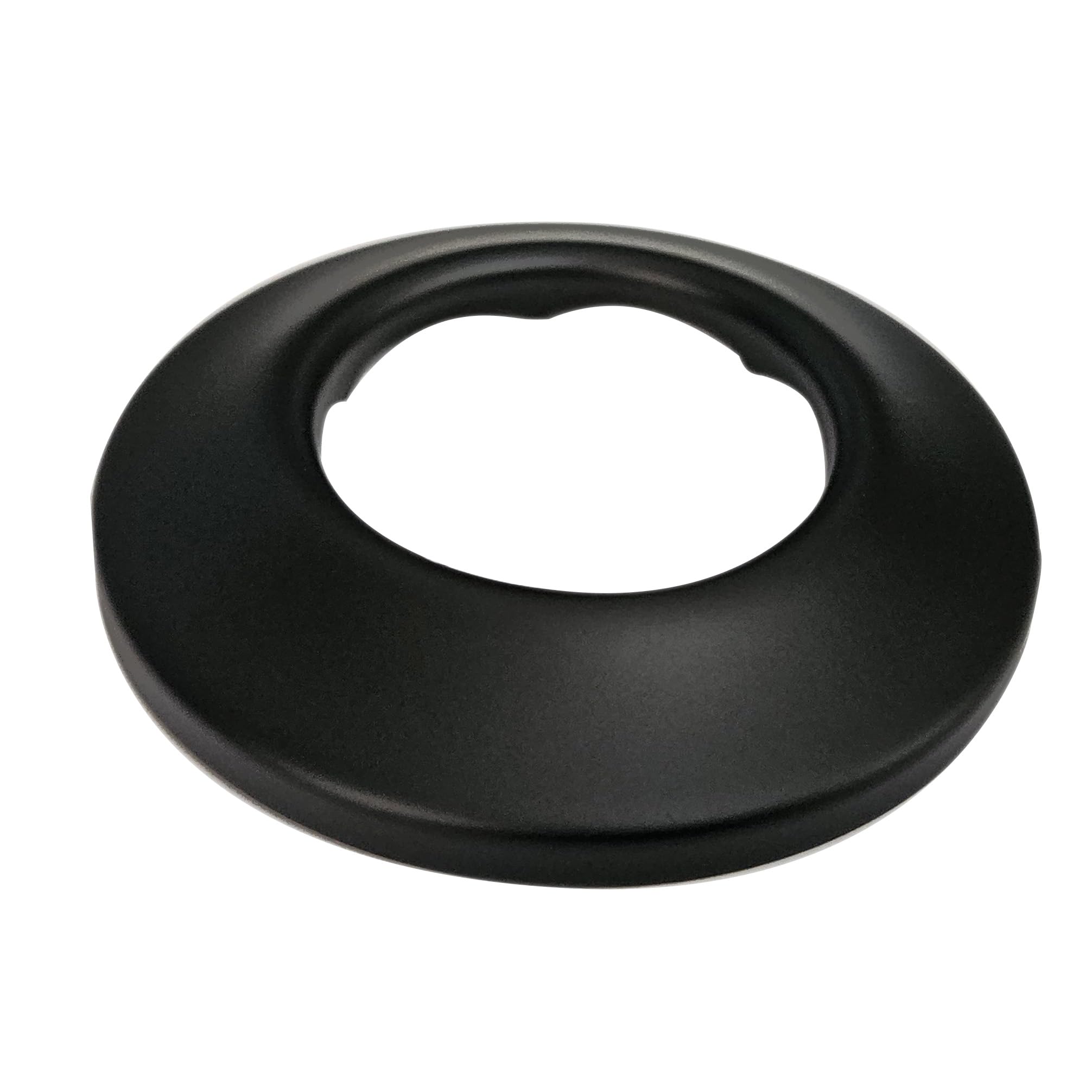 Photo 1 of Westbrass R406-62 1-1/2" OD Opening x 2-1/2" OD Exterior Diameter Low Pattern Sure Grip Flange, Matte Black