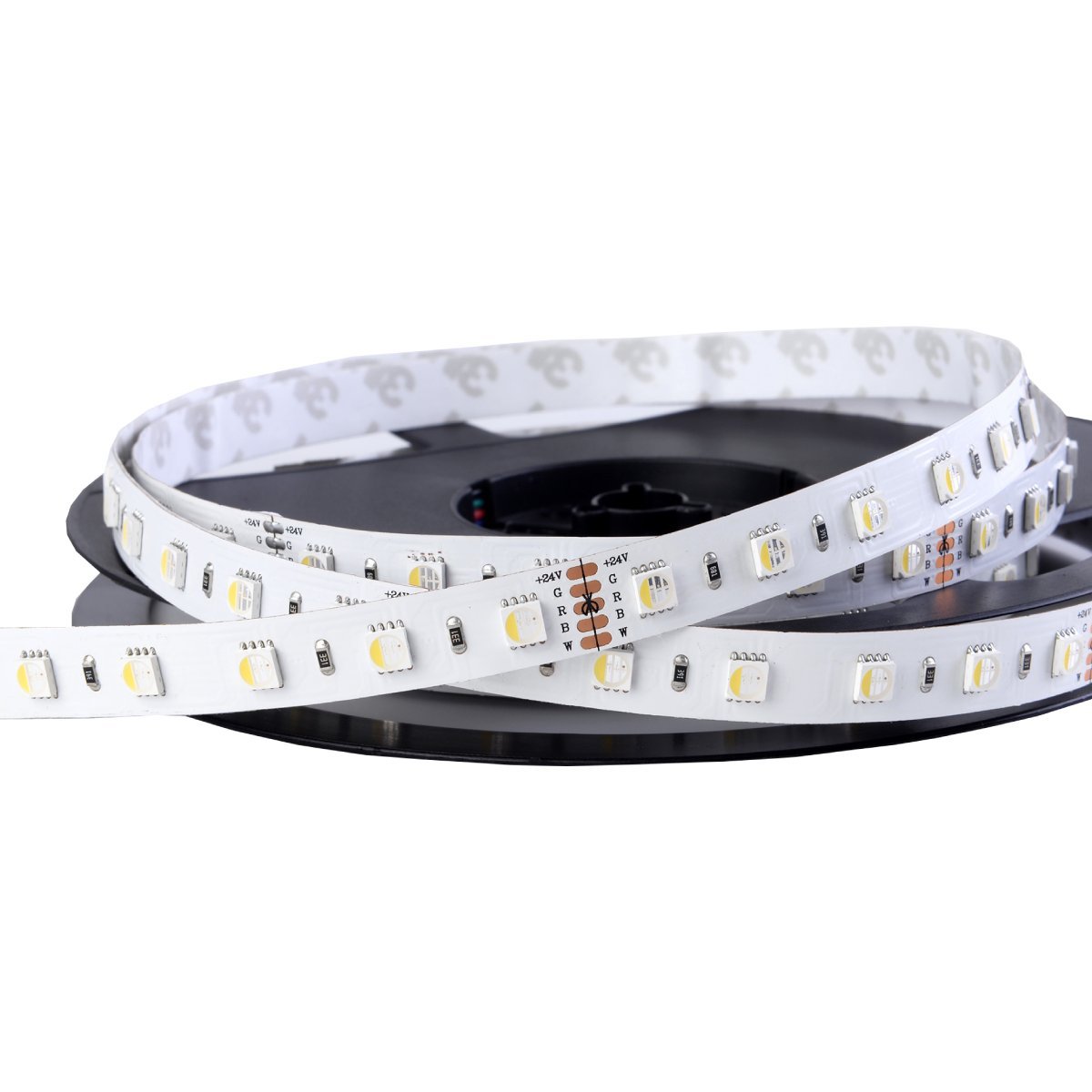 iluminize RGBW 4-in-1 LED strip: very high-quality LED strip RGBW daylight white (6000 K) with 60 LEDs per metre, highly selected, 24 V, 19.2 W per metre (6000 K IP33 roll 5 m)