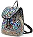 Goodhan Vintage Women Embroidery Ethnic Backpack Travel Handbag Shoulder Bag Mochila (S01: Purple)