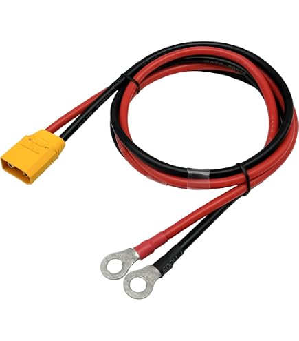 Cable Adaptador XT90E-M – 2 Conectores Macho Con Cable De Silicona De 30 Cm Para Baterías RC Y Drones