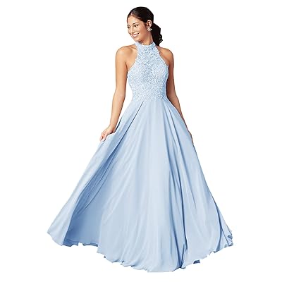maiden bridesmaid dresses Charming Long Sleeves Mermaid High Neck Satin Lace Wedding Dress with Chapel Train main image 1
