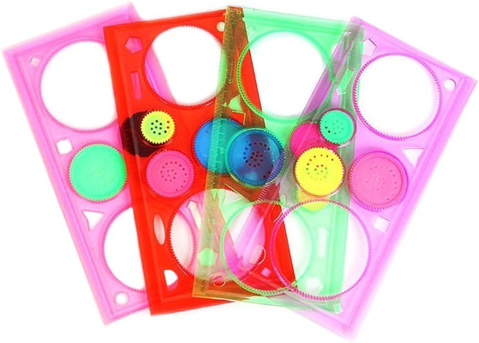 Nacpy Spiral Geometric Ruler Drawing Ruler Versatile Ruler Set Drawing Tool For Student Drawing Creative Gift 1 PCS Random Color