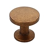 Alzassbg 10 Pack Antique Brass Cabinet Knobs, 1.1