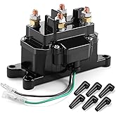 12V 250A Winch Solenoid Relay Contactor Thumb Truck for ATV UTV 2000-5000lbs Winch with 6 Protecting Caps