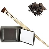 Joan Rivers Great Hair Day Root Touch Up Powder, Brunette, Root Concealer | Custom brush included, color-safe &amp; transfer-proof, blends in for a fuller look, washes out with shampoo, 90 day supply