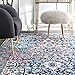nuLOOM Lilah Vintage Medallion Accent Rug, 3x5, Blue