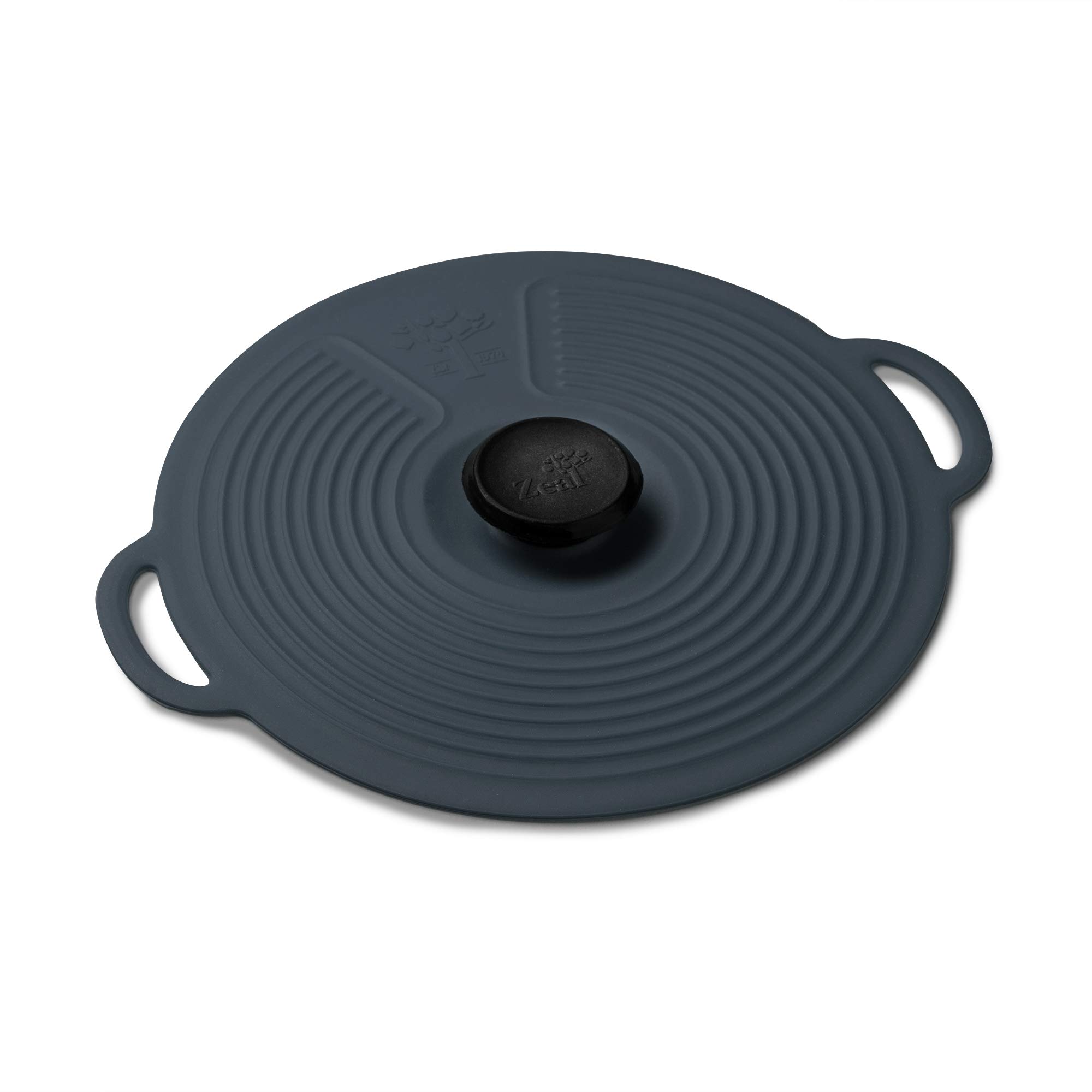 Zeal L251T Silicone Keep Fresh Storage Airtight Seal Lids, Reusable Eco-Friendly Classic Design (15cm) -Dark Grey