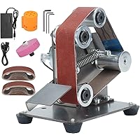 Mini Electric Belt-Sander Knife-Sharpener Sanding Machine - Small Bench Grinder Kit 7 Speed Adjustable Power Polisher DIY Pol