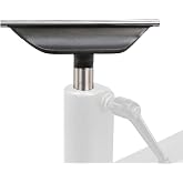 Hurricane Turning Tools, 8" Tool Rest with Hardened Steel Rod For Wood Lathe, 1" Diameter Post, 6" Post Length