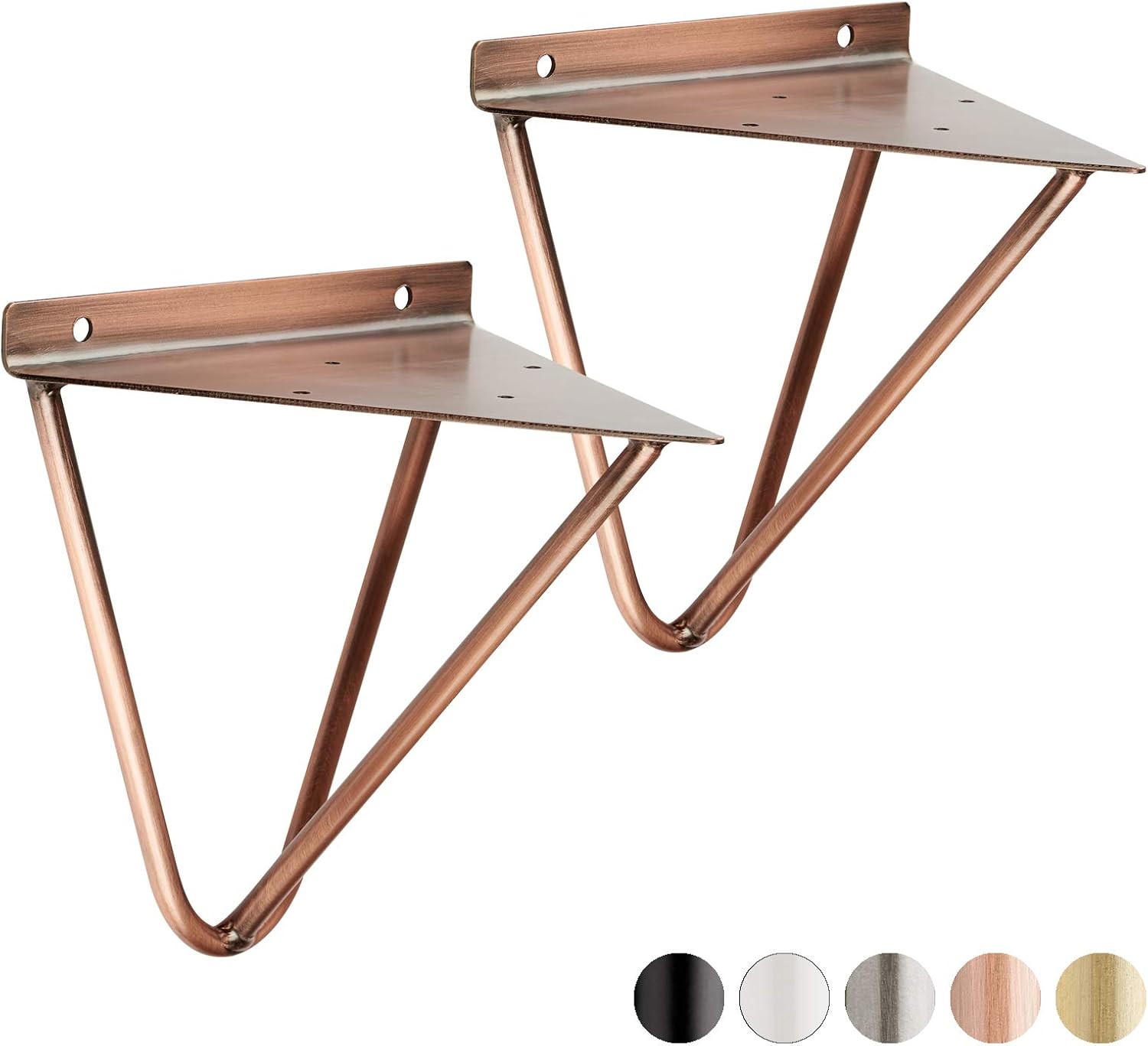 Choice of Colour Hartleys Hairpin Prism Shelf Brackets Shelf Brackets