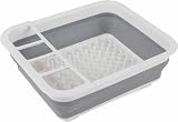 Beldray Collapsible Dish Drainer with Cutlery Divider Grey view 3