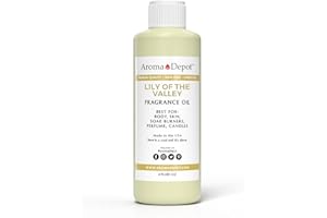 Aroma Depot 4 oz / 4 Ounce Lily of The Valley Perfume/Body Oil Our Interpretation, Premium Quality Uncut Fragrance Oil Soap, Candle Making & Incense