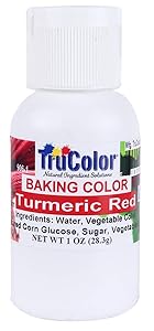 TruColor Natural Liquid Baking Color, 1 Ounce Turmeric Red