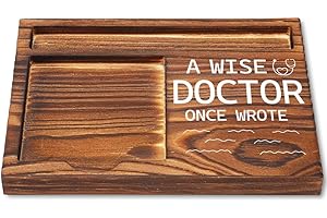 CWGOTC Funny Doctor Gifts for Men and Women, A Wise Doctor Once Wrote Sticky Note Holder Desk Accessory, Medical Office Decor, Appreciation Gift for Physician, Unique Gift for Doctors YCB144