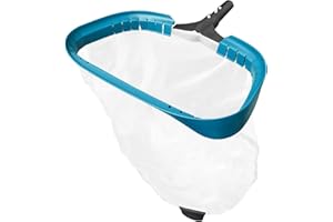POOLWHALE 17.5" Heavy Duty Ultra Fine Mesh Pool Pollen & Sand Skimmer Rake, Aluminum Frame Deep Nylon Net, Pool Net for Above Ground & In-ground Swimming Pools (No Pole)