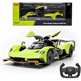 RASTAR 1/14 Licensed Le Mans RC Car for Aston Martin Valkyrie AMR Pro Green | Ideal Gift for 6+, Rich Detail Race Car Model with Openable Doors, Working Lights &amp; 2-Speed Switch for Play &amp; Display, 92100