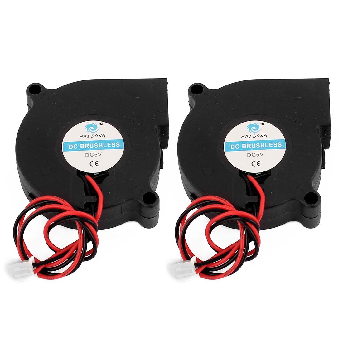 sourcingmap 50x50x15mm 2pole DC5V Brushless Cooling Fan 2Pcs for PC Case Computer