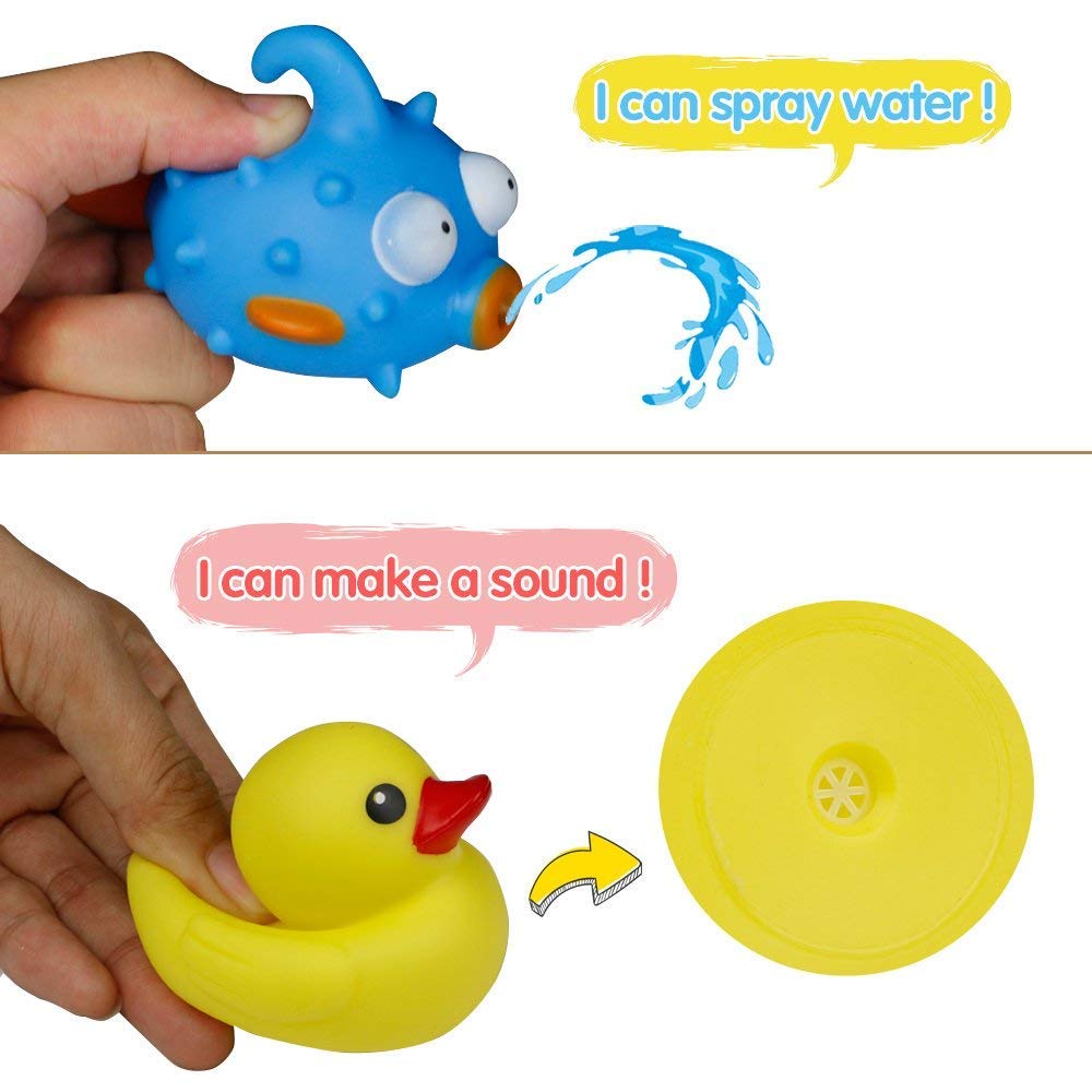 Juego de Agua Juego de pesca juguete juego flotante de pesca pescado red de pato con para 3 +