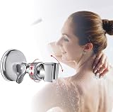 Cretty-Meet Adjustable Shower Head Holder Suction Cup Bracket Chrome view 5
