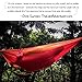 [Durable Hammock & Strap Bundle] Serac Classic Portable Single Camping Hammock with Suspension System - Perfect for the backpack, lightweight travel and camping (Campfire Orange/Red)
