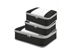 POPPAP Packing Cubes for 24" Suitcase Travel Luggage Organizers - Travel Organizer Bags Luggage Clothes Accessories Storage Carry on Suitcase Packing Pouches Bag For Men Women Kids 1/2X1PACK+1/4X2PACK