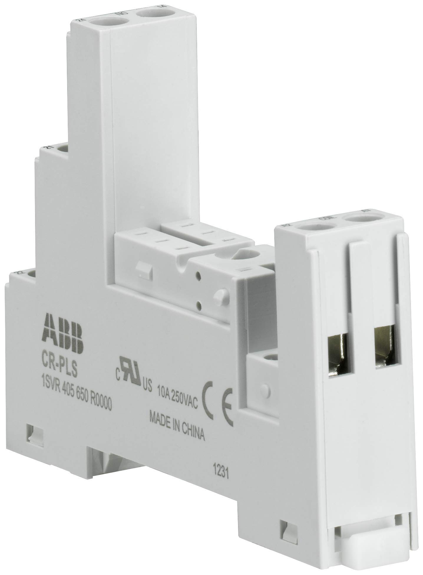 ABB CR-PLS Logical Socket for 1c/o or 2c/o CR-P Relays (ABB1SVR405650R0000)