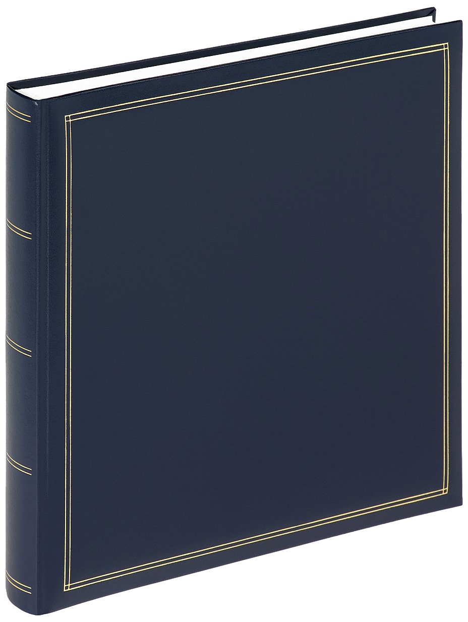 walther Design Photo Album Blue 34 x 33 cm Imitation Leather with Embossing, Monza FA-260-L — image 1