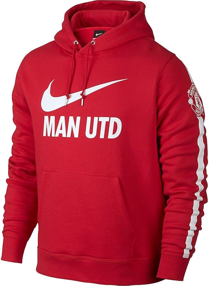 NIKE Man Utd Hooded Sweatshirt, Men's, Sweatshirt Club Manchester United Core: Amazon.co.uk 