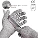 TYMXGHF Large Grey Protective Gloves, Cut Resistant, Breathable, Food Safe, Machine Washable