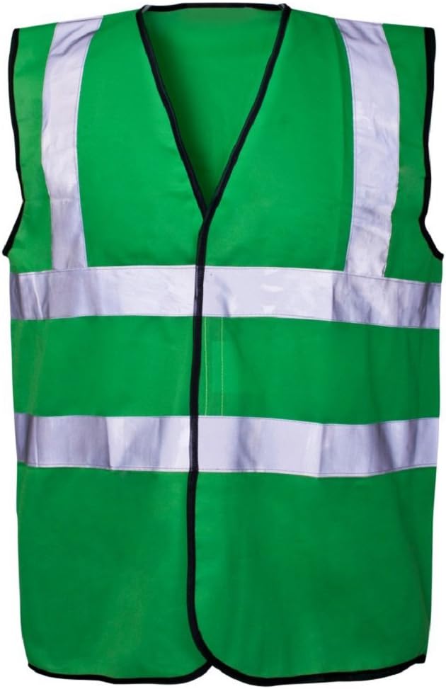 Hi Vis Coloured Vest Waistcoats Vests - Yellow Orange Pink Green Navy
