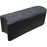 Tierra Verde Stomp No-Dig Rubber Edging Border, Grey, 12 x 4 in, 12-Pack | Step-In Install, Beveled Base Cuts Into Soil or Gravel, Flexible for Curves &amp; Straight Lines, Weather-Resistant, Stone-Look
