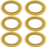Isslly 6PCS Gearcase Drain Plug Seal Gaskets for Lower Unit Gear Oil Pump | Lower Unit Washers Replacements 26-830749 Compatible with Mercury Marine/Mercruiser