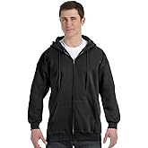 Hanes Men's Ultimate Full-Zip Hoodie, Men's Hooded Fleece Sweatshirt with Zipper