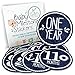 Fawn Hill Co Monthly Baby Stickers for Onesie - Milestone Month Sticker - Gender Neutral - Nautical
