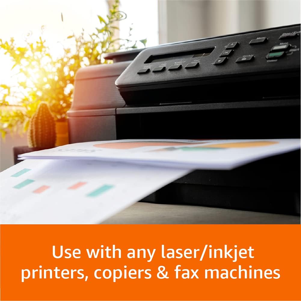  Basics Multipurpose Copy Printer Paper - White, 8.5 x 11 Inches, 3 Ream Case (1,500 Sheets): Office Products