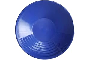 TianHapyp Gold Pan, 15 inch Round Outdoor Gold Panning Kit for Beginners, Gold Panning Equipment with Different Riffle, Prosp