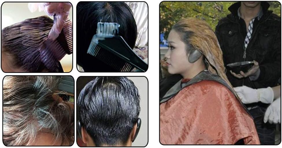 6Pcs 7.9" Professional Dye Brush Set Multicolor Plastic Hair Dye Coloring Brushes Hair Color Dyeing Applicator Hair Tint DIY Brush Accessories Tool for Salon (Color Random): Health & Personal Care