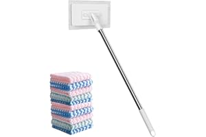 SOULAGRY Floor Dust Mop | 39Inch 360 Degrees Rotating Cleaning Tool - Heavy Duty Floor Mop | for Routine Household Living Cle