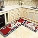 MAXYOYO 2 Pieces Fat Chefs Kitchen Floor Mats Runner Rug Set,Kitchen Area Rug,Entrance Mat (3 Chefs)