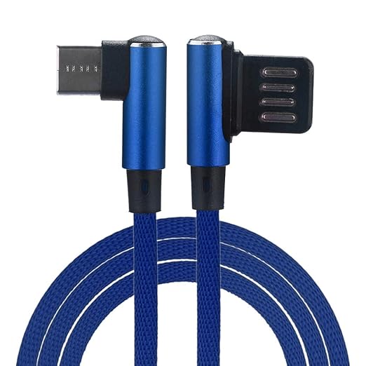 USB C Kabel, Typ C Kabel, 90 Grad rechtwinkliger Typ C Ladekabel für Smartphones, Samsung Galaxy, HTC, Huawei, Sony, Nexus, N