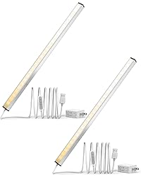 ASOKO LED Under Cabinet Lighting USB