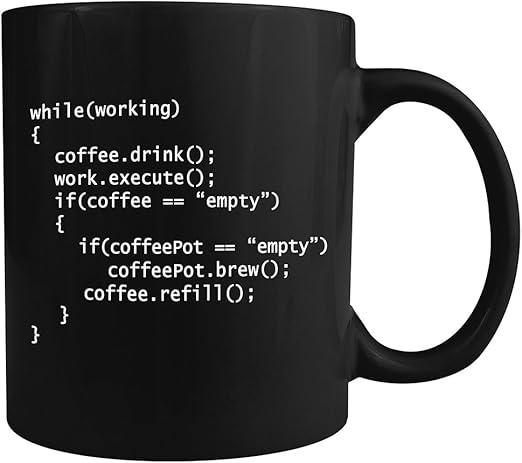 Amazon Com Coffee Program Ceramic Coffee Mug Makes A Great Gift For Programmers Under 15 Kitchen Dining