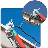 Dyno Seasonal Solutions 50 Count No Ladder Gutter and Shingle Clips, Clear