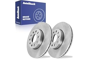 AutoShack Front Vented Brake Rotors 2-PC Set Replacement for 2005-2025 Volkswagen Jetta 2012-2019 Volkswagen Beetle 2015-2016