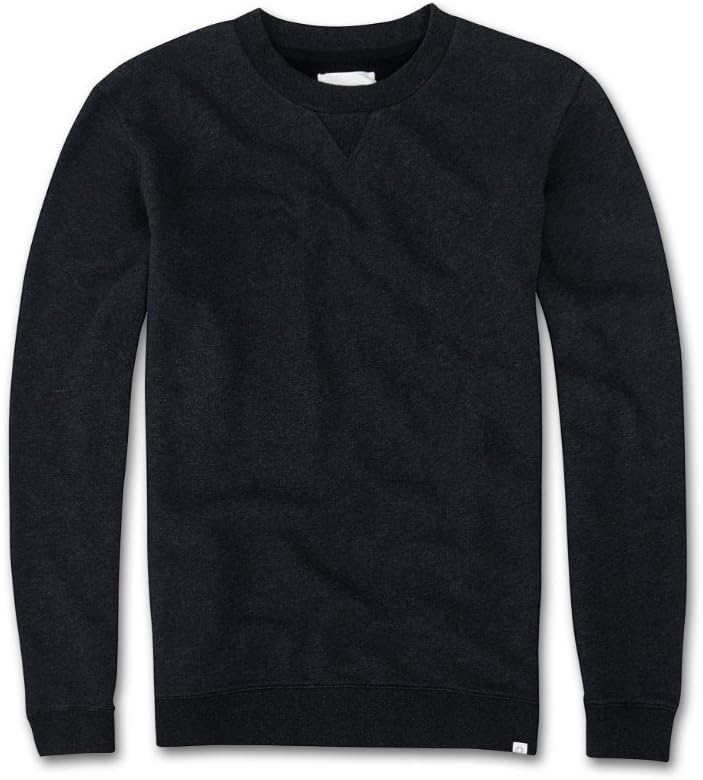 Derek RoseMen's Devon Loopback Cotton Long Sleeve Crew Neck Sweatshirt