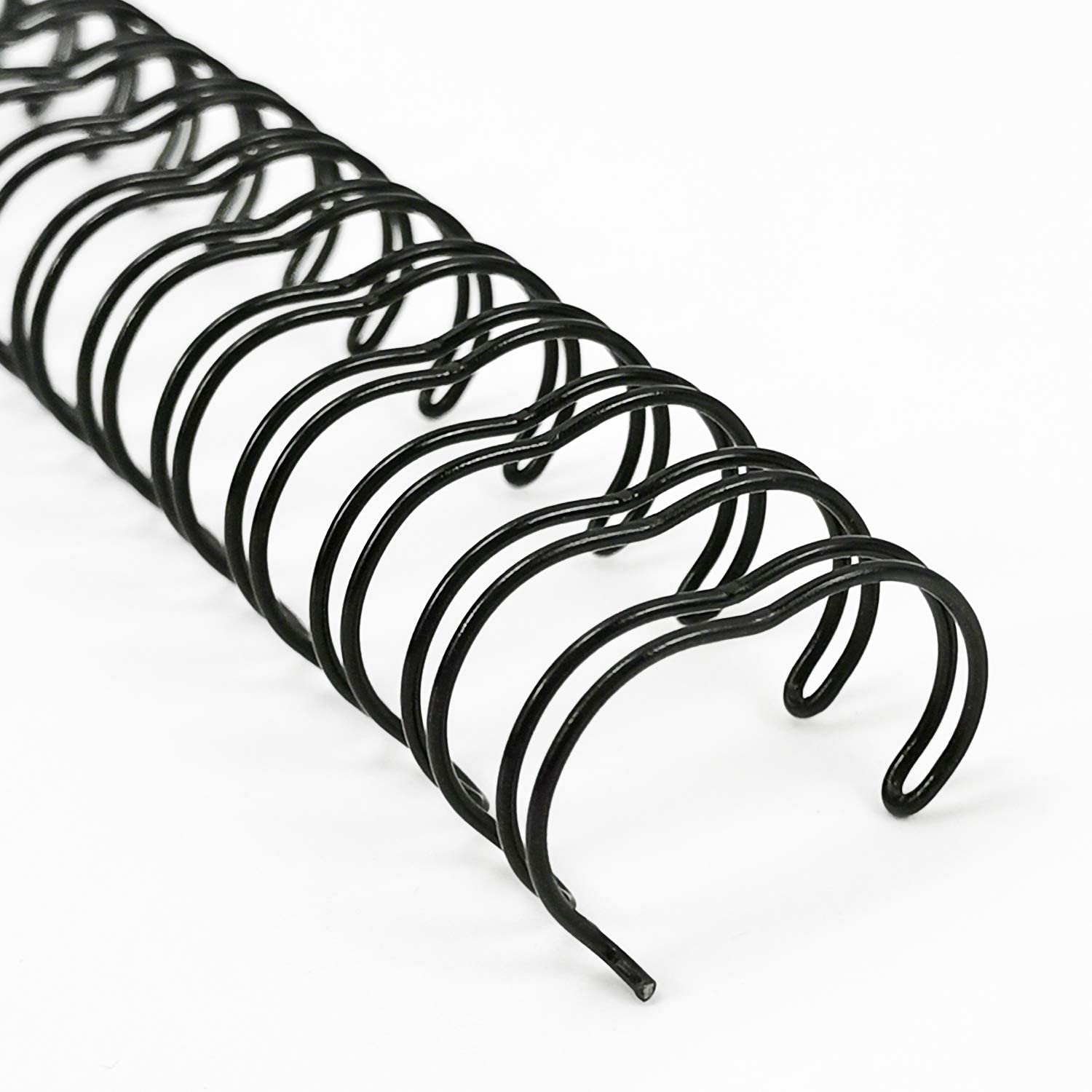 RAYSON Wire Binding Spines, 34 Loops, 50 Sheets, 3:1 Pitch, 9.5mm,A4, Black, Pack of 100