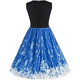 blue snowflake dress women Golden Snowflake Women's Sweater Dress main image 0