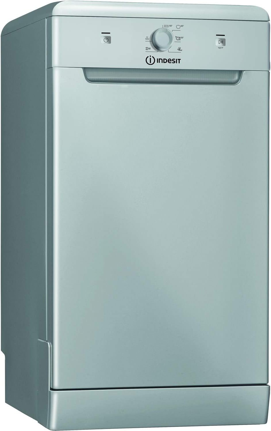 silver freestanding dishwasher